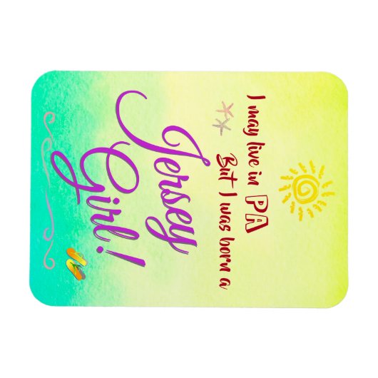 Jersey Girl Once & Altijd Magneet (Horizontaal)