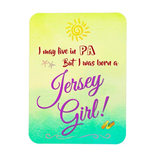 Jersey Girl Once & Altijd Magneet (Verticaal)