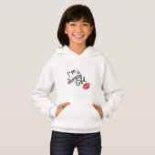 Jersey Girl Pullover Hoodie voor meisjes (Voorkant volledig)