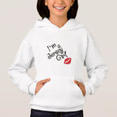 Jersey Girl Pullover Hoodie voor meisjes (Voorkant)