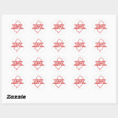 Jersey Girl Ronde Sticker (Vel)