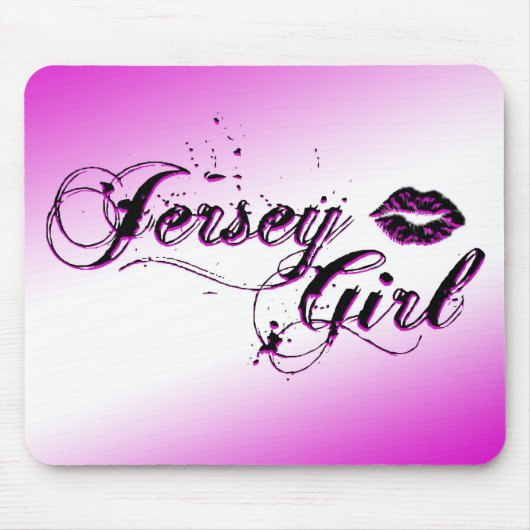 Jersey Girl Terug naar School Mousepad Muismat (Voorkant)