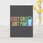 Jersey Girls Don't Pump Gas Funny New Jersey State Kaart (Gele Bloem)