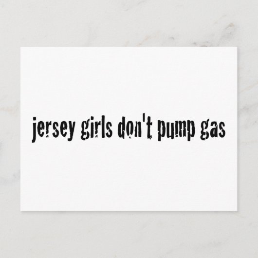 Jersey Girls niet pompgas Briefkaart (Voorkant)
