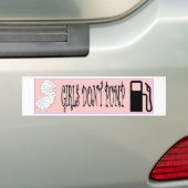Jersey Girls pompt geen gas Bumpersticker (Op auto)
