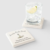 Jersey Girls Rock Stenen Onderzetter (Zijkant)