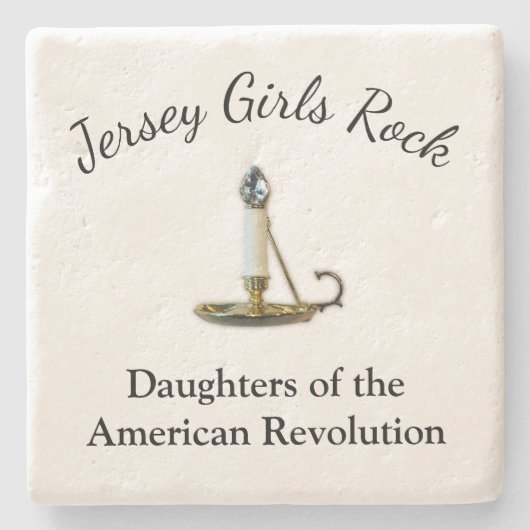 Jersey Girls Rock Stenen Onderzetter (Voorkant)