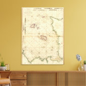 Jersey, Guernsey Canvas Afdruk (Insitu (Woonkamer))