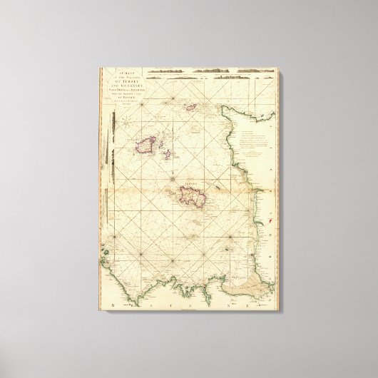 Jersey, Guernsey Canvas Afdruk (Voorkant)