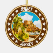 Jersey Keramisch Ornament (Voorkant)
