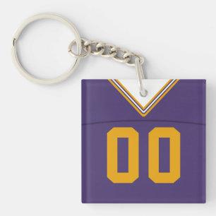 Jersey Keyring, Football Lacrosse Sleutelhanger