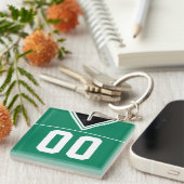 Jersey Keyring, Football Lacrosse Sleutelhanger (Voorkant Rechts)