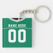 Jersey Keyring, Football Lacrosse Sleutelhanger (Achterkant)