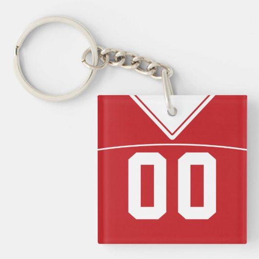 Jersey Keyring, Football Lacrosse Sleutelhanger (Voorkant)