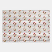 Jersey Koe, Barn Wood, "Moory Christmas" Inpakpapier Vel (Voorkant 2)