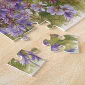 Jersey Koe en Kalf Wildflower Decoupage Legpuzzel (Zijkant)