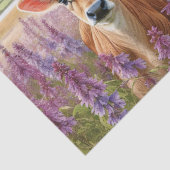 Jersey Koe en Kalf Wildflower Decoupage Tissuepapier (Detail)