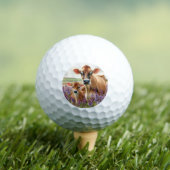 Jersey Koe en Kalf Wildflower Golfballen (Insitu Shirt)
