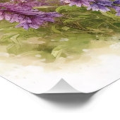 Jersey Koe en Kalf Wildflower Perfect Poster (Hoek)