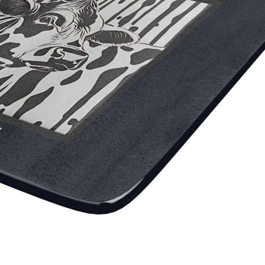  jersey Koe glas Snijplank (Hoek)