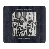  jersey Koe glas Snijplank (Voorkant)