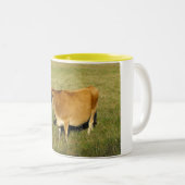 Jersey-koe in St. John Tweekleurige Koffiemok (Voorkant rechts)