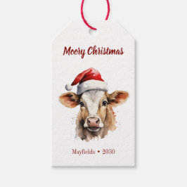 Jersey Koe "Moory Christmas" Cadeaulabel