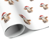 Jersey Koe "Moory Christmas" Cadeaupapier (Rol Hoek)
