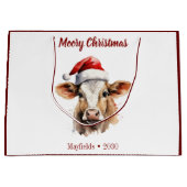 Jersey Koe "Moory Christmas" Groot Cadeauzakje (Voorkant)