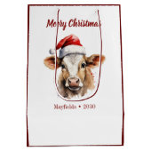 Jersey Koe "Moory Christmas" Medium Cadeauzakje (Achterkant)