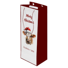 Jersey Koe "Moory Christmas" Wijn Cadeautas