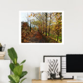 Jersey lane in het najaar poster (Thuiskantoor)