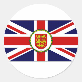Jersey Luitenant-gouverneur Flag Ronde Sticker