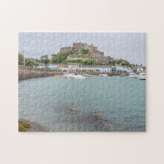 Jersey Mont Orgueil Castle puzzle Legpuzzel (Horizontaal)