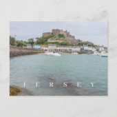 Jersey Mont Orgueil Castle uitzicht briefkaart (Voorkant)