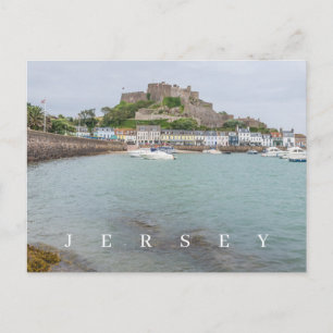 Jersey Mont Orgueil Castle uitzicht briefkaart