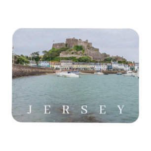 Jersey Mont Orgueil Castle uitzicht koelkastmagnee Magneet