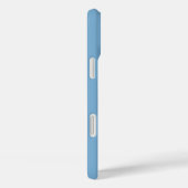 Jersey naam nummer licht blauw wit op maat Case-Mate iPhone case (Achterkant / Rechts)