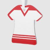 Jersey Naam & Nummer Ornament Sjabloon, Hockey LAX (voorkant)