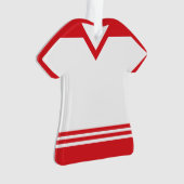 Jersey Naam & Nummer Ornament Sjabloon, Hockey LAX (voorkant)