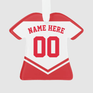 Jersey Naam Nummer Ornament Sjabloon Hockey Soccer