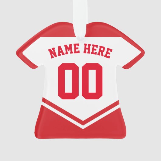 Jersey Naam Nummer Ornament Sjabloon Hockey Soccer (achterkant)