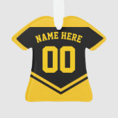 Jersey naam nummer Ornament Sjabloon voetbal hocke (achterkant)