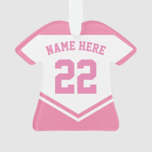 Jersey Name Number Ornament Sjabloon, Football