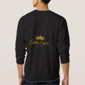 jersey negro con diseño dorado. trui (Achterkant)