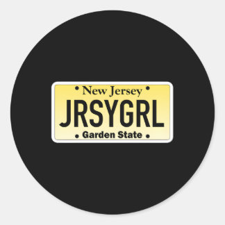 Jersey New Jersey Licentie Bord Ronde Sticker