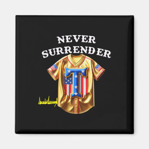 Jersey Nooit Inleveren Pro Trump Fun Honkbal Vint Magneet