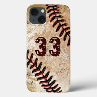 Jersey Number Cool Baseball iPhone 6 Hoesjes