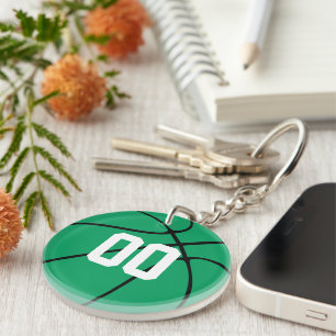 Jersey Number Keyring, de speler van het Groene Ba Sleutelhanger
