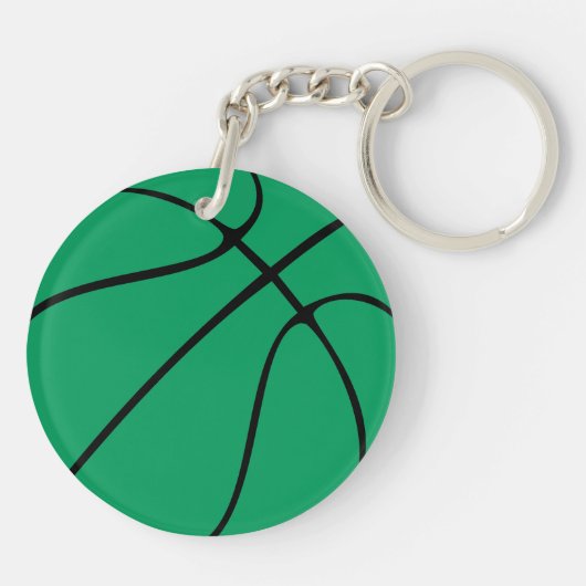 Jersey Number Keyring, de speler van het Groene Ba Sleutelhanger (Achterkant)